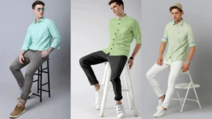 Pista Green Shirt Matching Pant