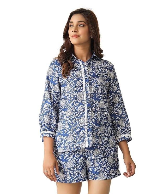 GRECIILOOKS Women Co Ord Set for Women | Co Ord Set for Women Stylish | Pajama Set for Women | Shorts Co Ord Set for Women