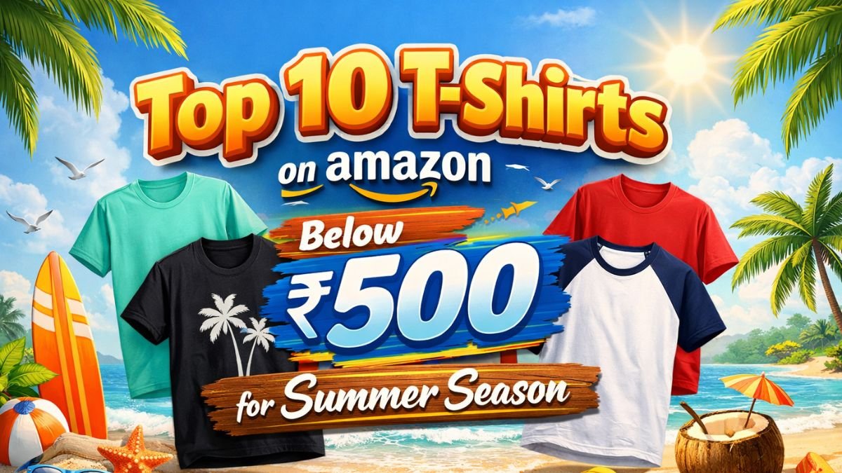 a group of t-shirts on a beach