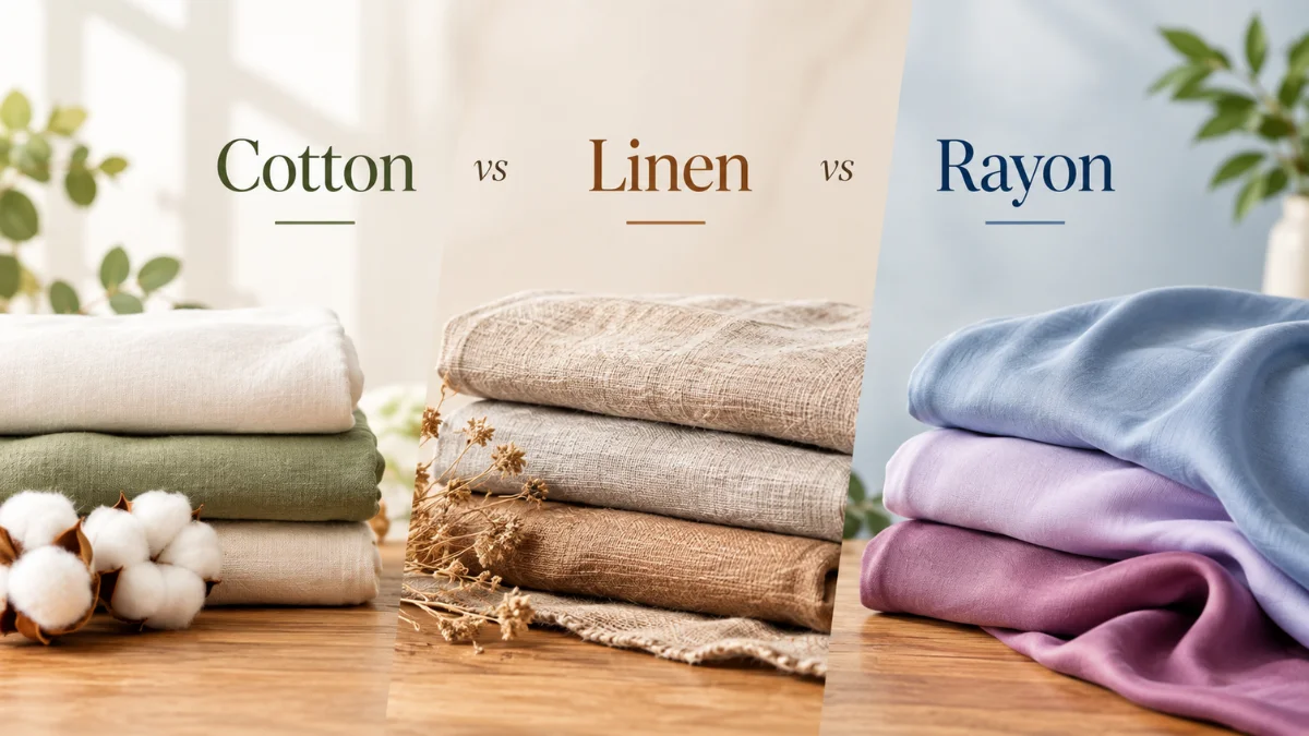 Home Cotton vs Linen vs Rayon